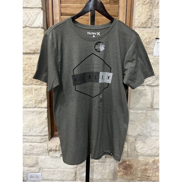 Hurley Other - Hurley Men’s Short Sleeve Crewneck Graphic Logo T-Shirt Olive Size Small NWT